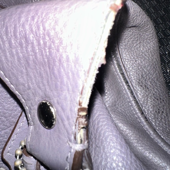 Coach Charcoal Leather Shoulder Bag - Picture 9 of 16